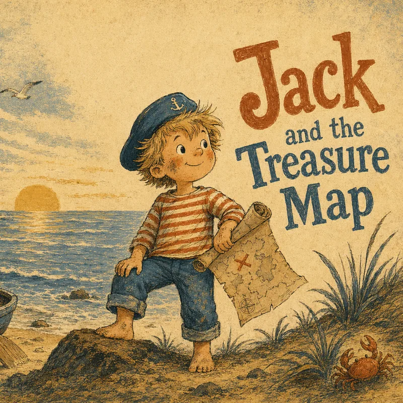 Portada del libro infantil personalizado Jack y el mapa del tesoro