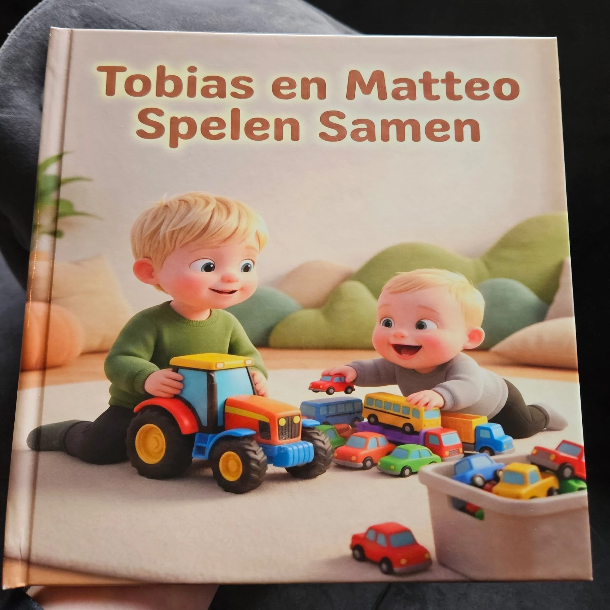 Portada de ejemplo de un libro infantil personalizado